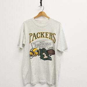 Vintage Green Bay Packers Football T Shirt Large
